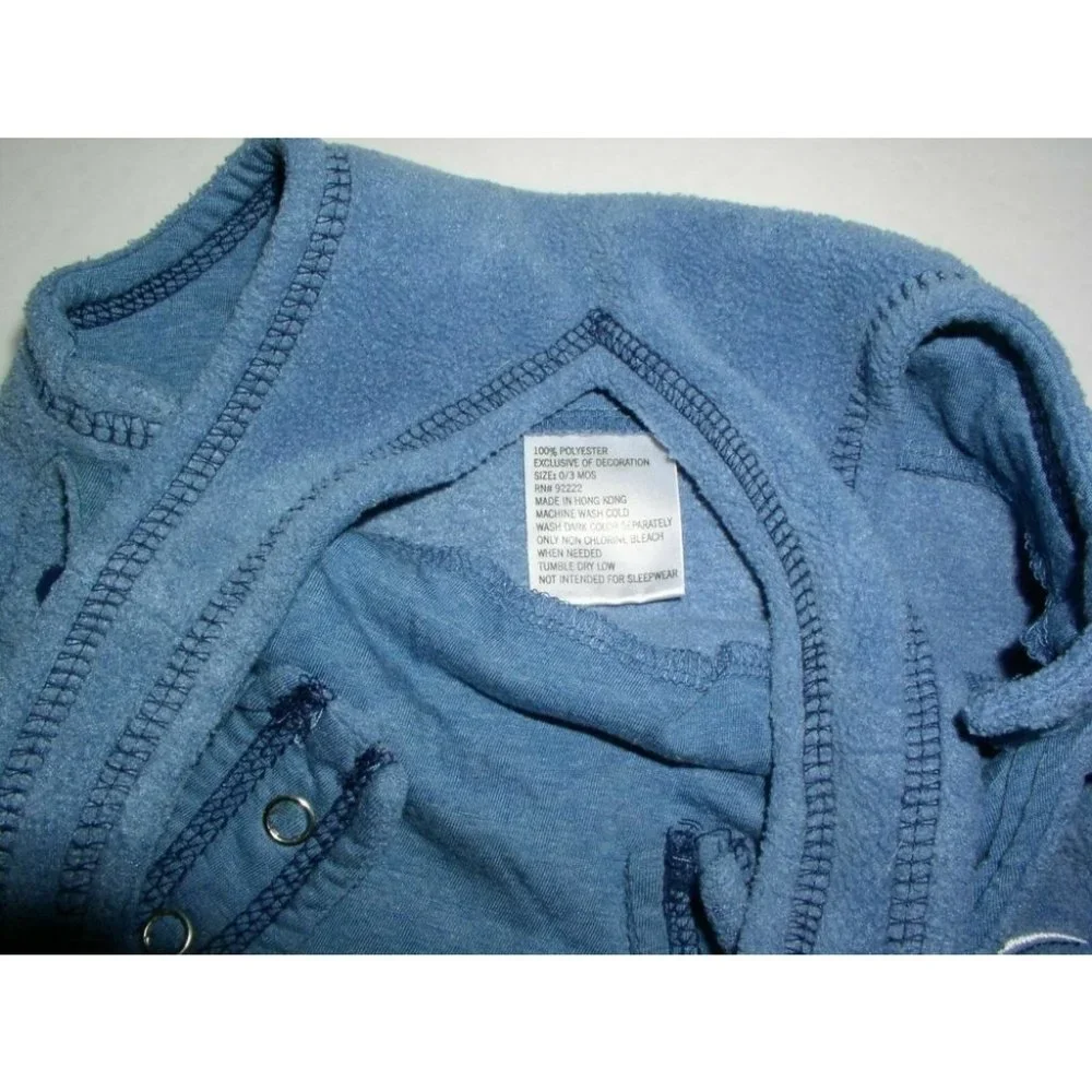 Premier Baby Unisex 2 Piece Hooded Winter Wear Travel Suit Blue Size 0-3 Months - Picture 6 of 12